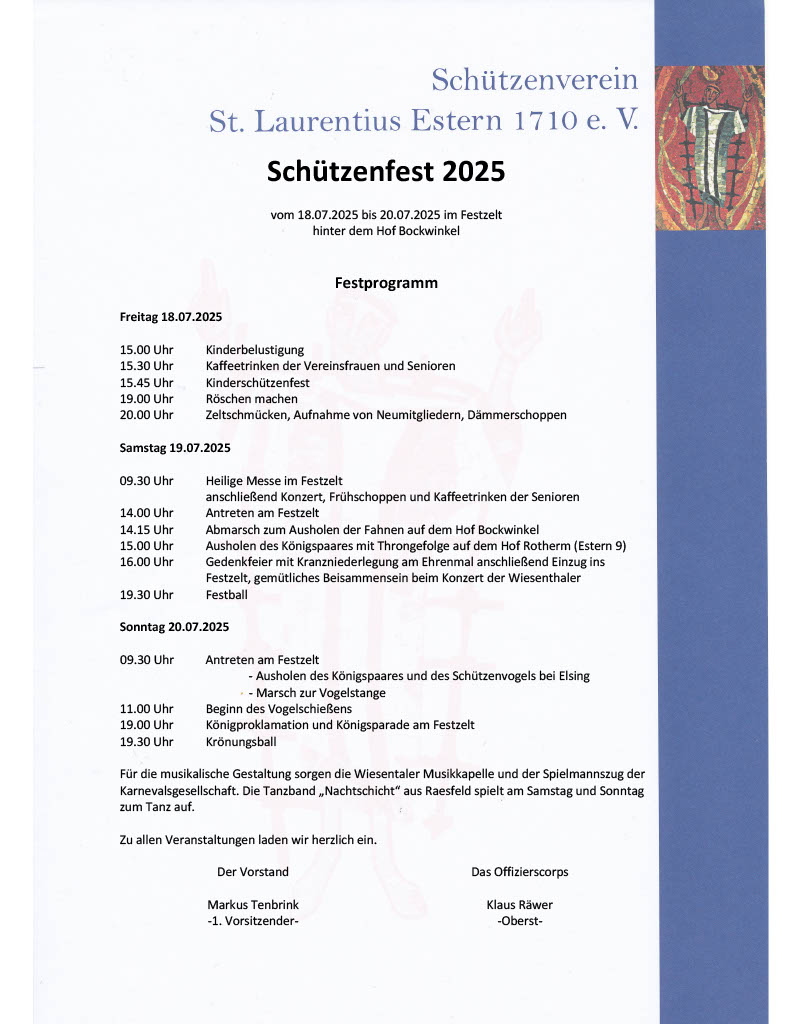 Festprogramm 2025